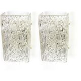 1 pair of large wall sconces by Kalmar, Austria, 1960s.