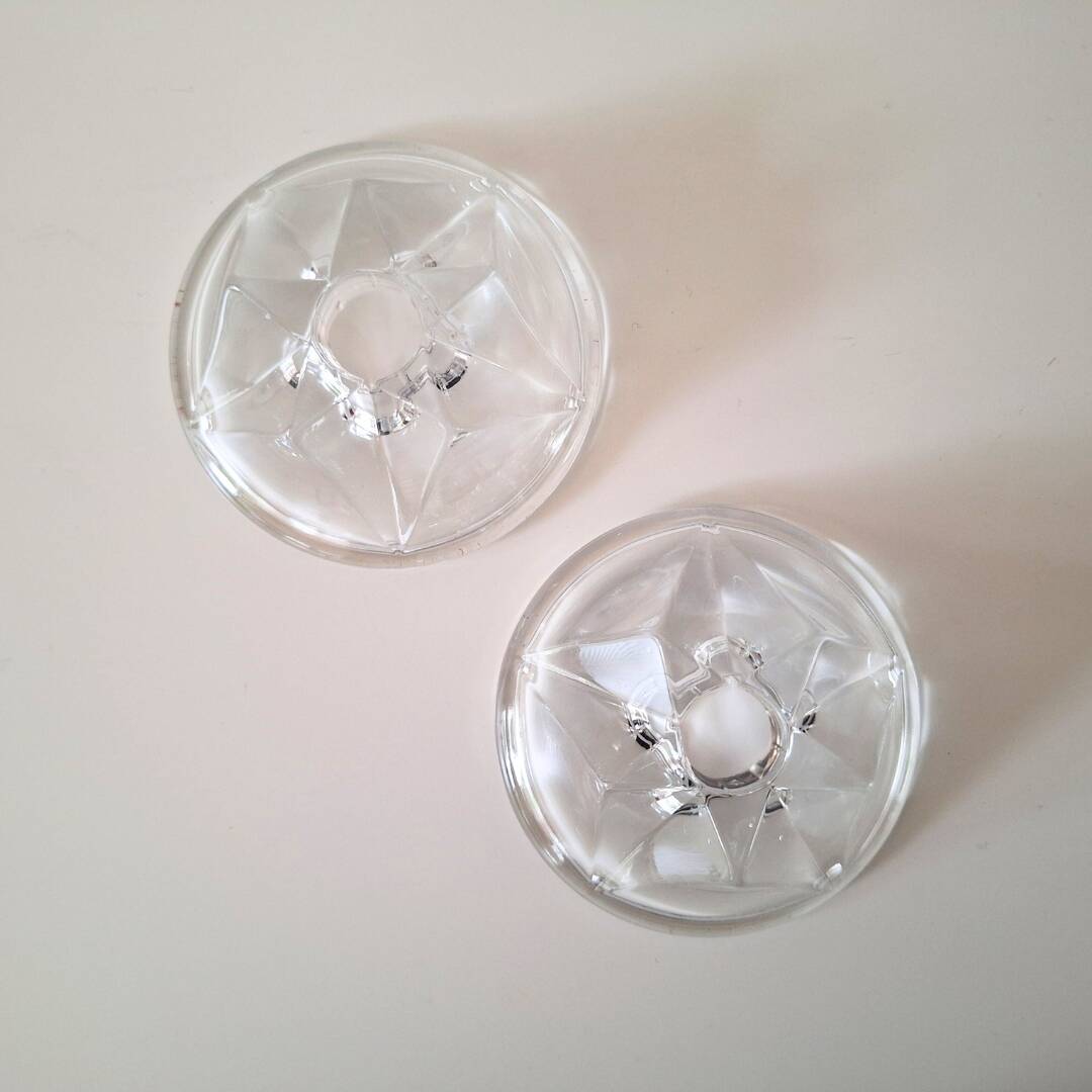 Pair (2) MCM Candle Holders - Design by Floris Meydam for Royal Leerdam - 1950s, the Netherlands