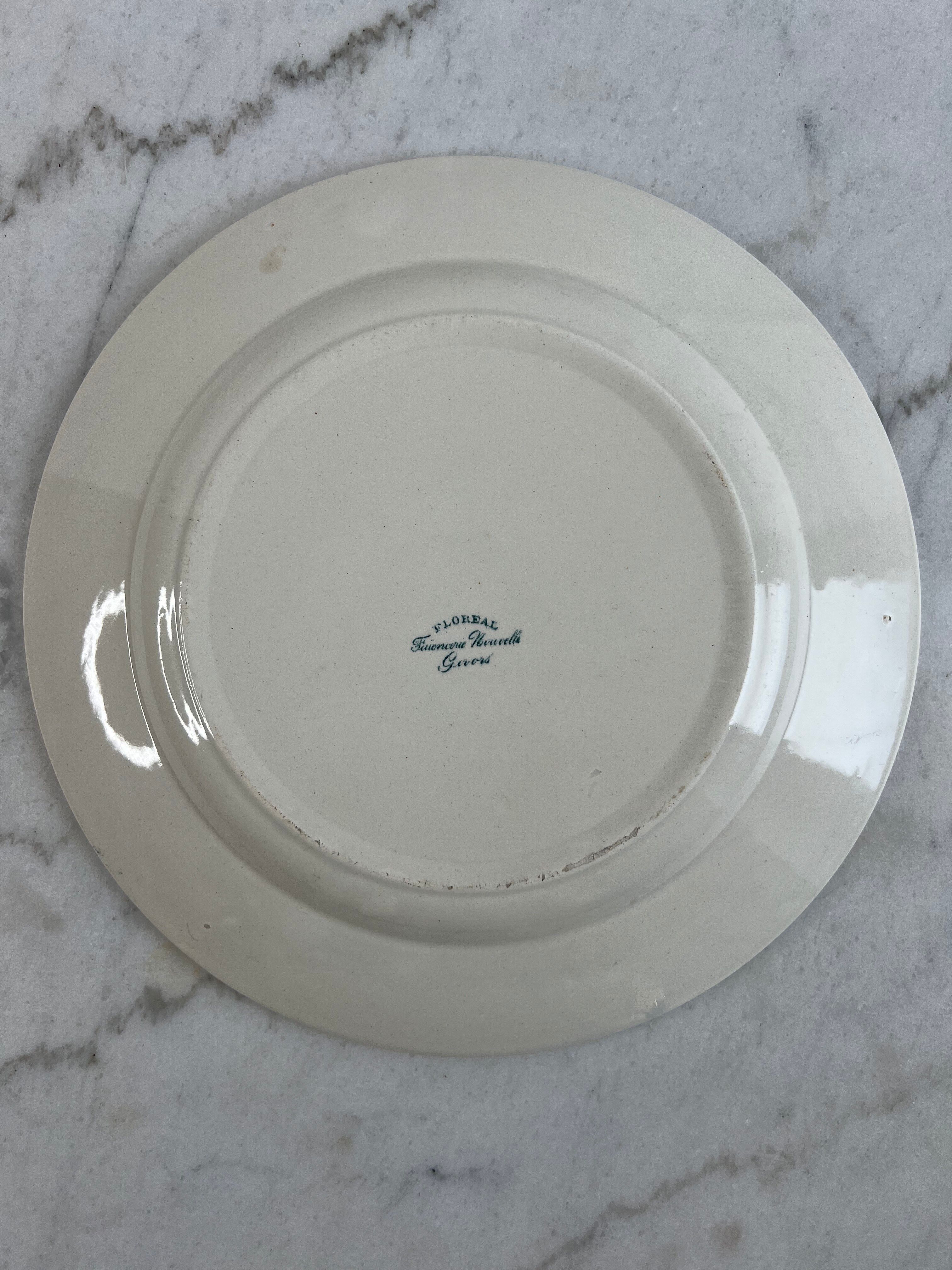 Givors Floreal flat iron presentation plate