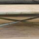 BAMBOO TABLE , TRAVERTINE XX EME