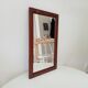 Vintage rectangular mirror in solid wood