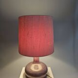 Holmegaard design table lamp model Troll 2 glass base purple color