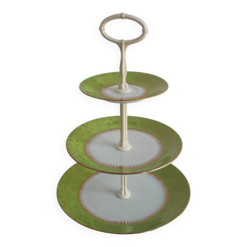 Multi-tiered porcelain tray, Stará Role porcelain, Czechoslovakia, 1950s.