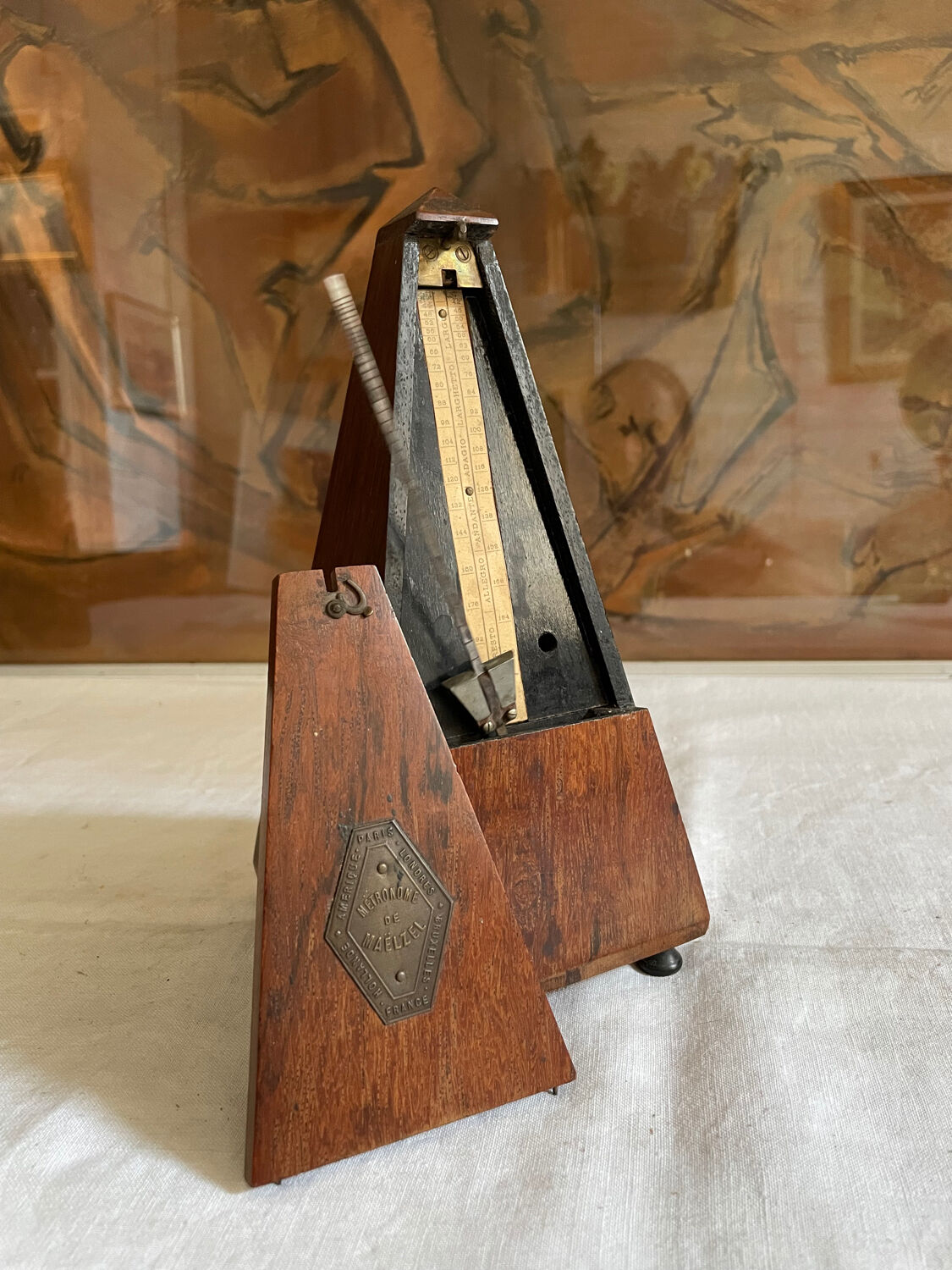 Wooden metronome