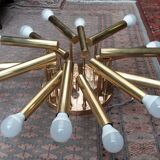 Ceiling lamp 14 brass bulbs