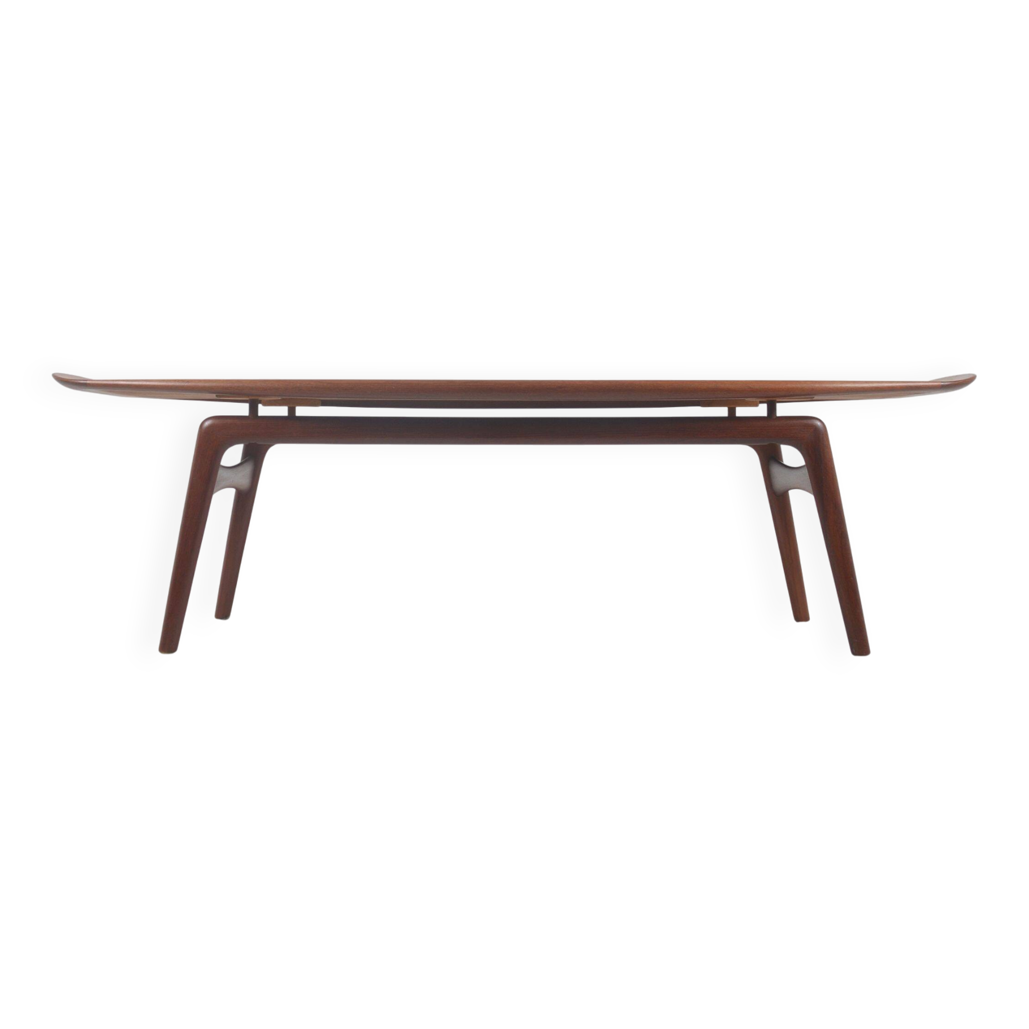 Danish 'Surfboard' coffee table by Arne Hovmand Olsen for Mogens Kold, 1950