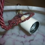 Marbled opalescent art deco pendant light Ø 35 cm