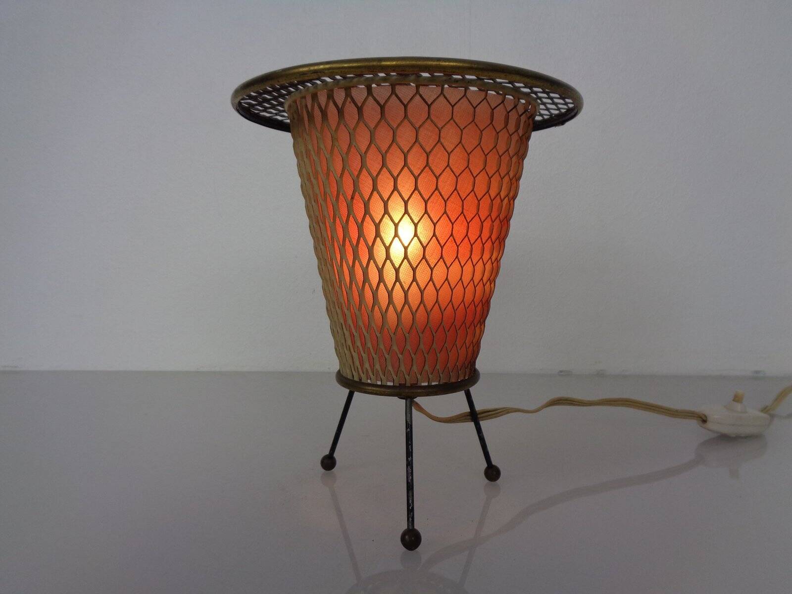 Metal Tripod Table Lamp, Germany, 1950s