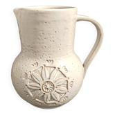 Beige Earthenware Pitcher / Vase by Aldo Londi for Bitossi, Italy