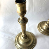 Pair of brass candlesticks