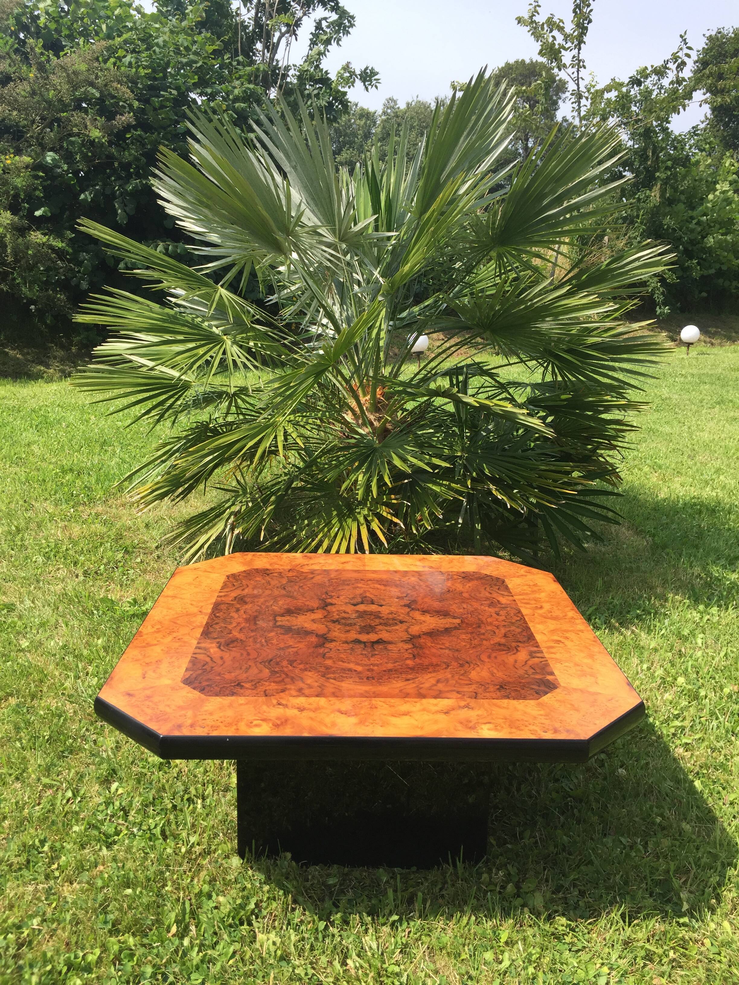 Vintage square coffee table Mario Sabot 1970