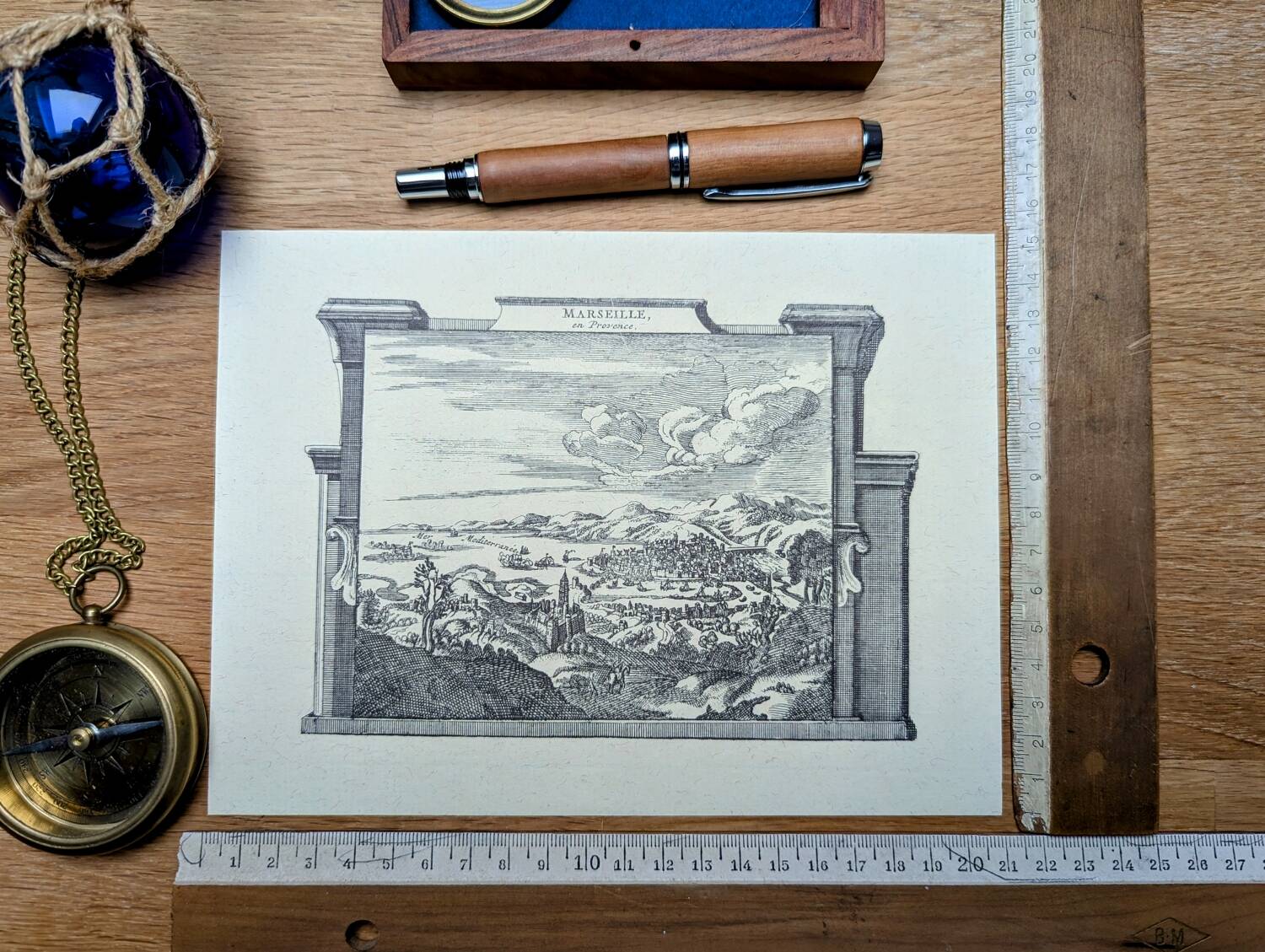 Printed in 1970, Marseille, Bouches-du-Rhône. Original vintage.