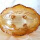 Glass fruit basket, Inwald Carnival molded glass bowl.