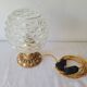Brass and glass lamp