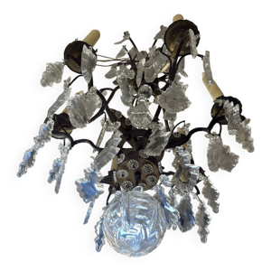 Lustre à pampille  cristal - eme