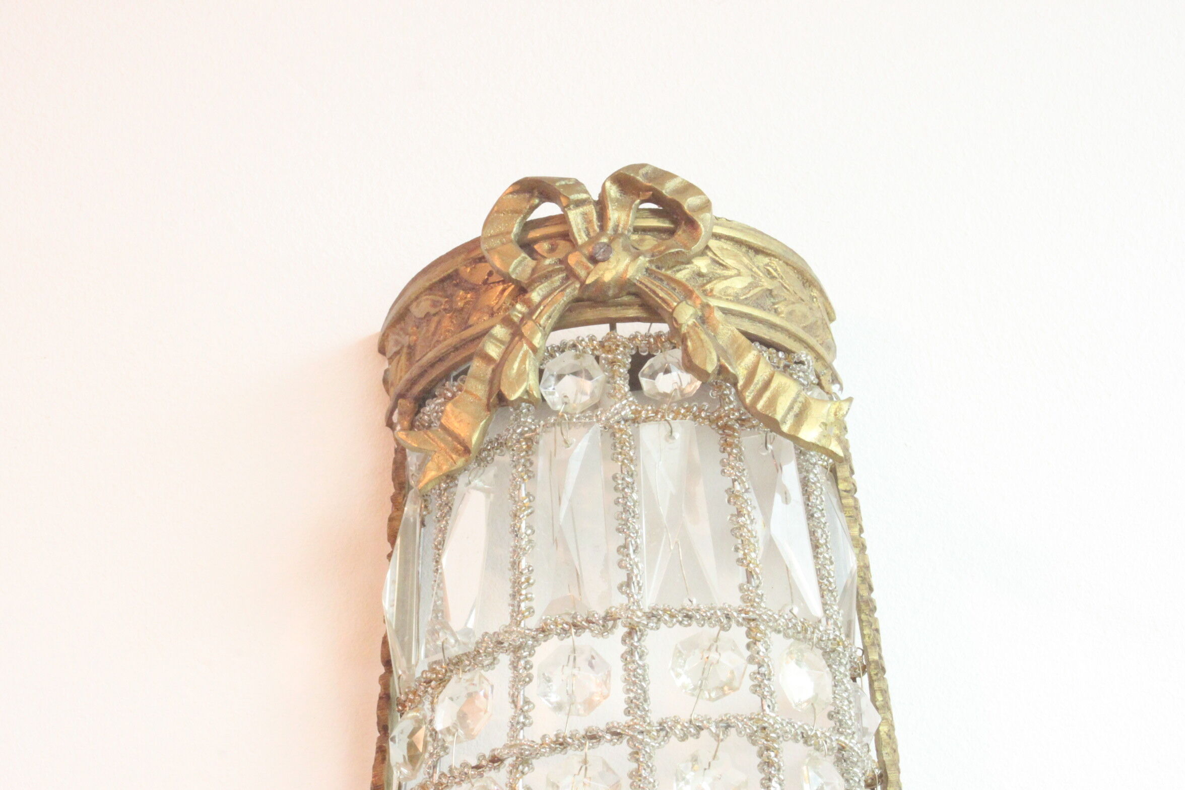 Sac a perles montgolfière wall sconces, 1940