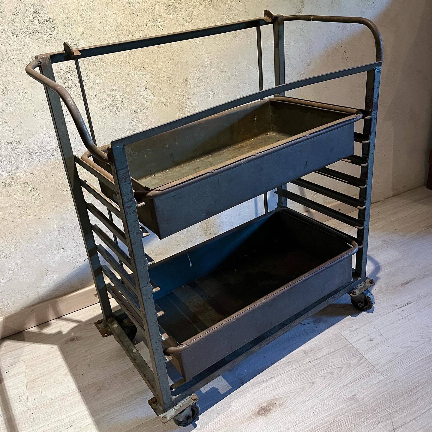 Industrial trolley or trolley in steel 1930/40