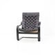 Fauteuil ou chaise longue en cuir finlandais des années 1970.