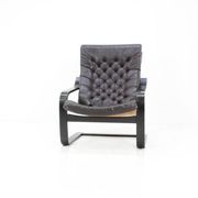 Finnish Mid-Century Leather Lounge or Armchair, 1970s