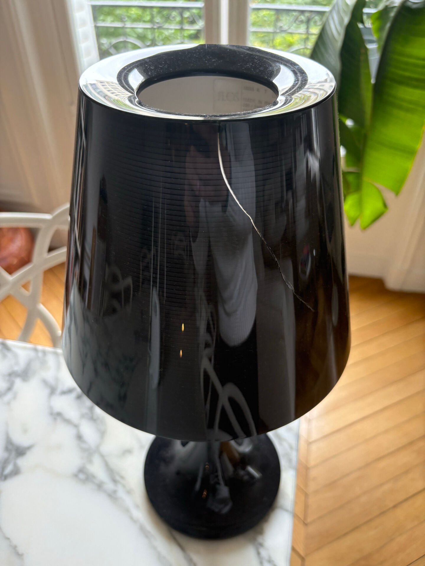 Miss K table lamp edited by Flos, designed by Philippe Starck in