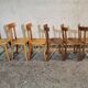 Bistro chair year 50 60 lot of six mismatched chairs