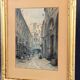 Aquarelle signée Charles Forget (1886-1960) La cour du dragon 1925 Paris VIème