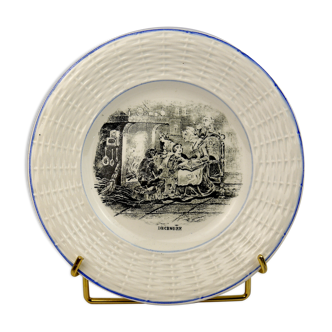 Digoin Sarreguemines plate