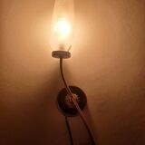 Art Deco black and gold wall light