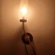 Art Deco black and gold wall light
