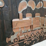 Swiss railway wall panels