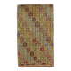 Yellow Handwoven Vintage Turkish Wool Flatweave Kilim Rug 118x200