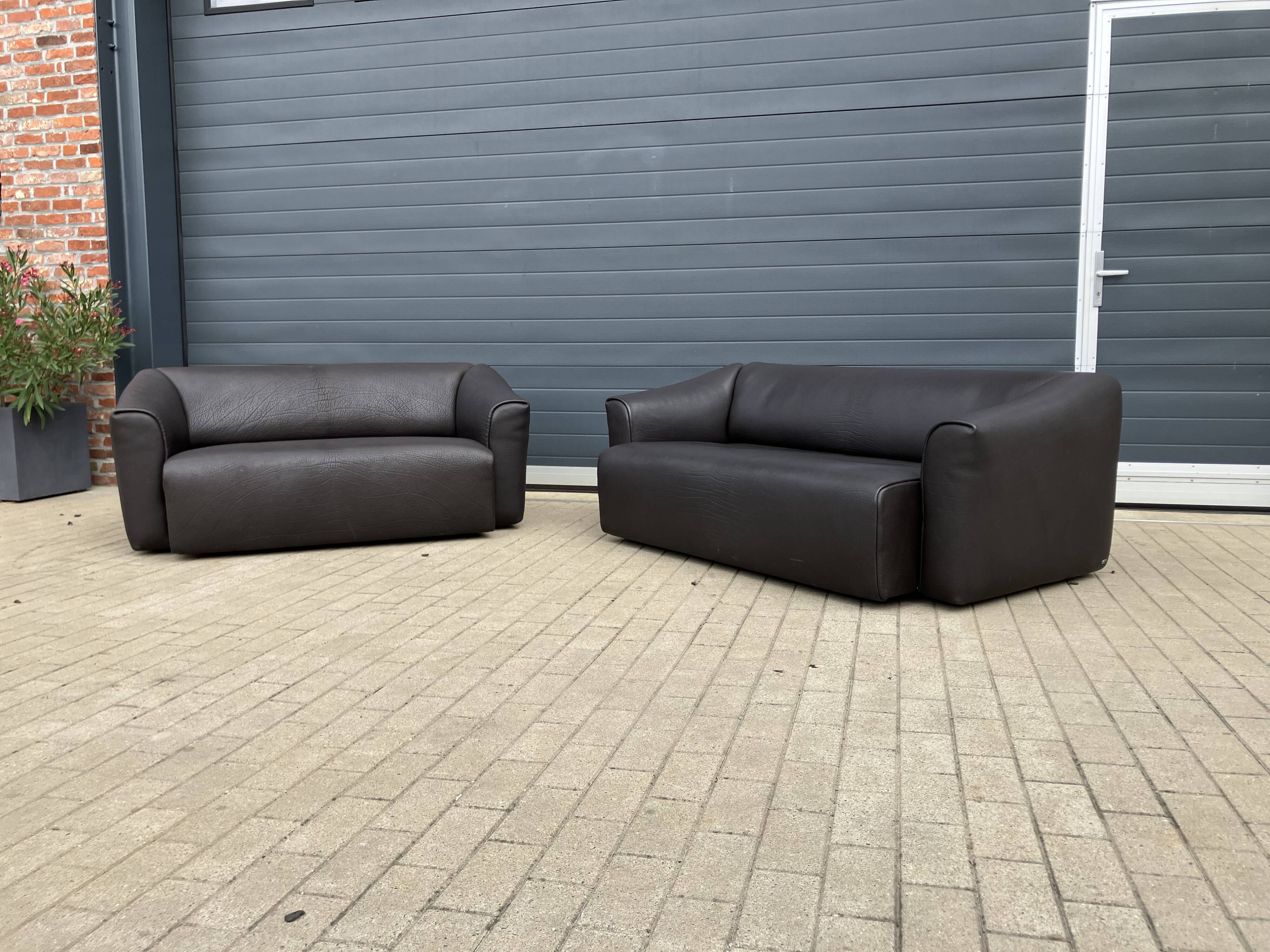 De Sede Ds47 3zit +2zit Buffel leather 5mm NECK color Cigarro