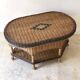 Vintage rattan coffee table – 1970s Riviera spirit