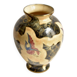 Large vintage vase - hand-painted decor