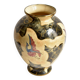 Grand vase vintage - décor peint à la main