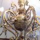 Gilded bronze chandelier 6 lights XIX th