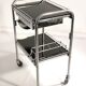 Cart serving stainless steel and glass 70s