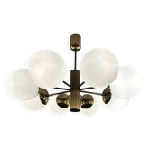 Kaiser Leuchten atomic sputnik pendant lamp, brass, 1960s