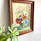 TABLEAU Vintage Bouquet aux ANEMONES