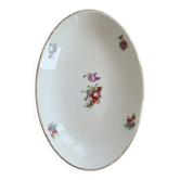 Ravier vintage faïence ivoire Digoin Sarreguemines – Décor fleurettes