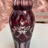 Bohemian crystal overlay vase