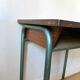 Bureau d'écolier vintage métal et bois