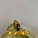 Pair of vintage adjustable wall lights, brass, Sweden 1970