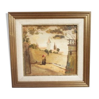Landscape oil table