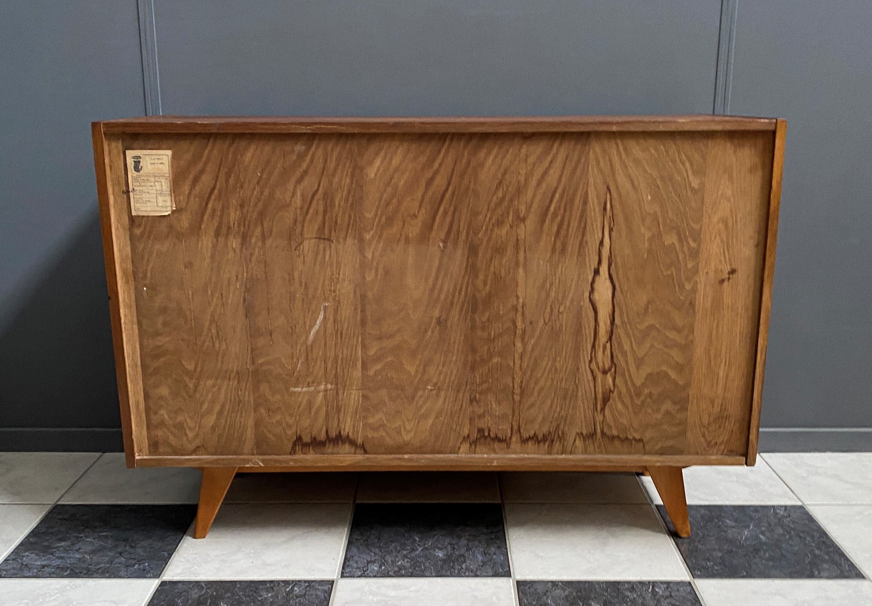 Jiri Jiroutek Yellow sideboard model U458 by Interier Praha 1960s