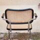 Armchair Cesca B64 black and wicker