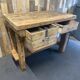 Old wooden workbench of shoemaker carpenter of the 50s
