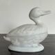 Antique white opaline candy box