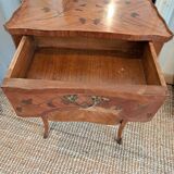 Pair of marquetry tables
