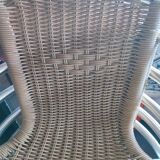 Scoubidou and aluminum chairs